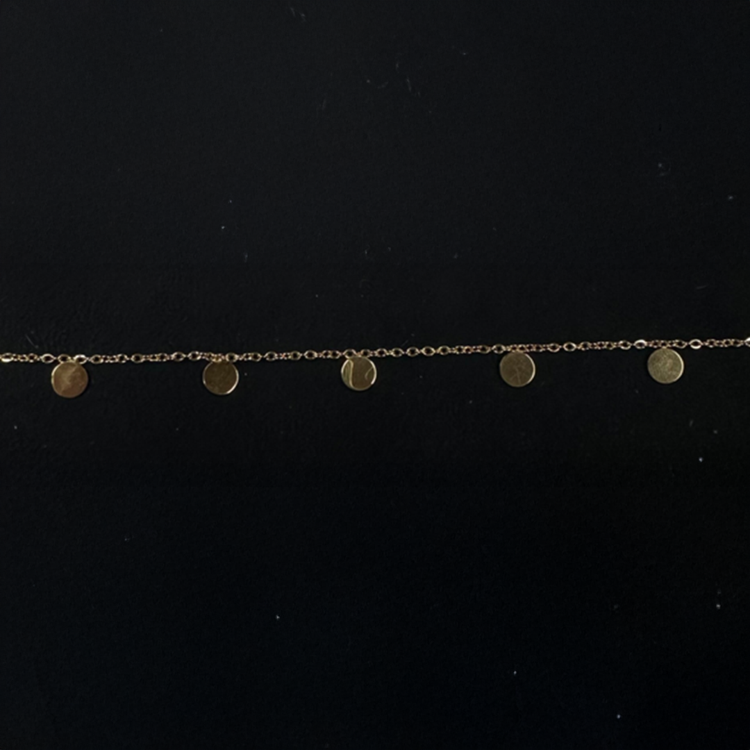 Subtiel armbandje muntjes goud-LAcollections