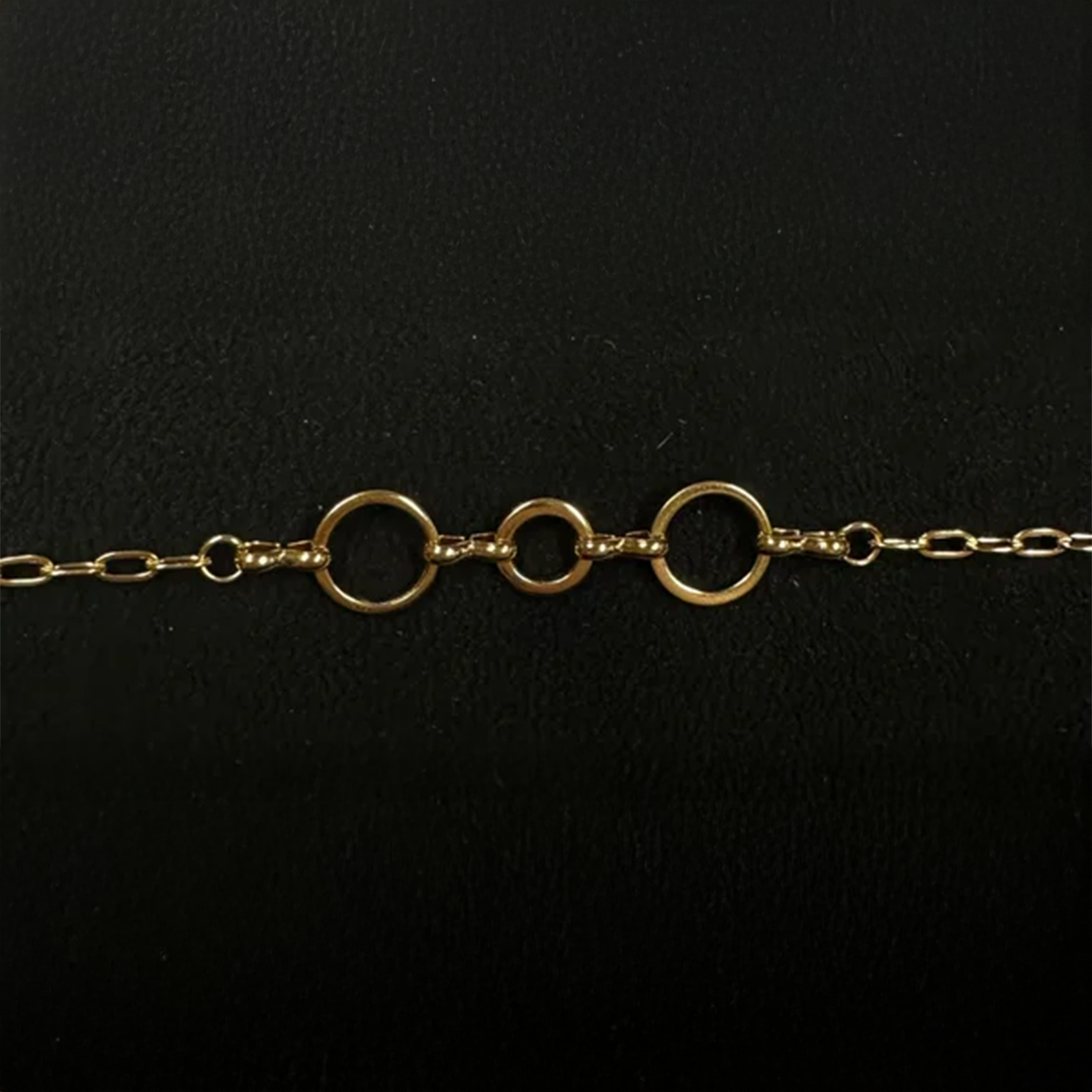 Subtiel armbandje open rondjes goud-LAcollections