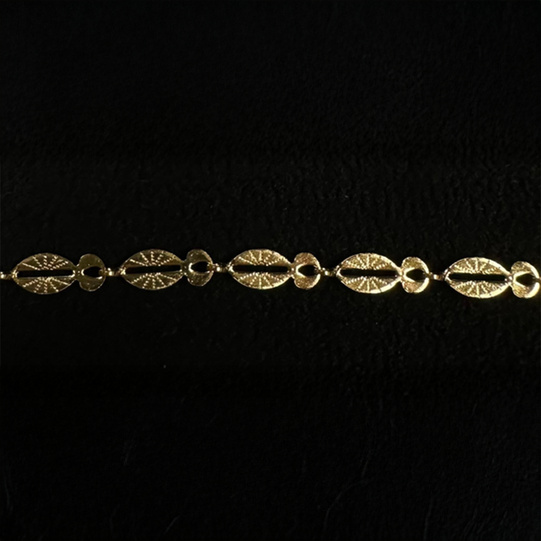 Subtiel armbandje platte ovaaltjes goud-LAcollections