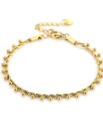 Twisted armband dots goud-LAcollections