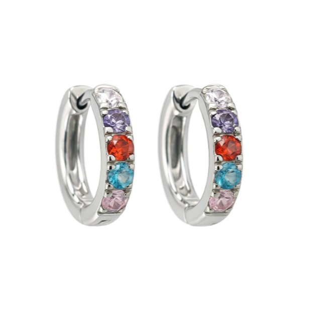 kleine-gekleurde-diamant-oorbellen-zilver-LAcollections